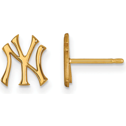 LogoArt New York Yankees Stud Earrings - Gold