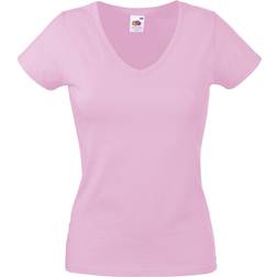 Fruit of the Loom Valueweight V-Neck T-shirt - Light Pink