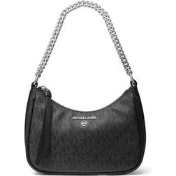 Michael Kors Jet Set Charm Small Logo Shoulder Bag - Black