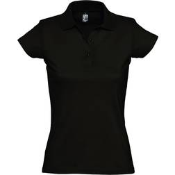 Sols Women's Prescott Polo Shirt - Deep Black