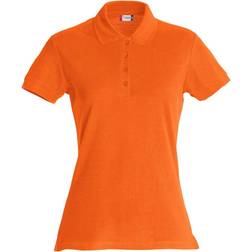 Clique Women's Plain Polo Shirt - Blood Orange