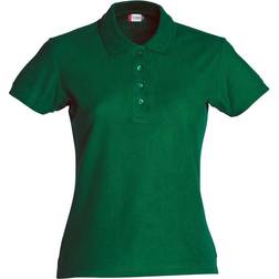 Clique Women's Plain Polo Shirt - Bottle Green