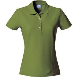 Clique Women's Plain Polo Shirt - Army Green