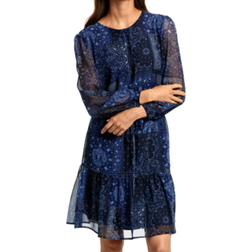 Tommy Hilfiger Paisley Knee Dress - Blue