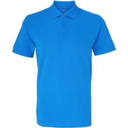 ASQUITH & FOX Men's Plain Short Sleeve Polo Shirt - Sapphire
