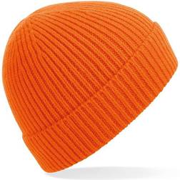 Beechfield Engineered Knit Ribbed Beanie - Orange