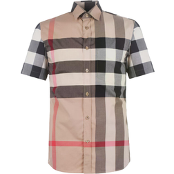 Burberry Check Stretch Poplin Shirt - Archive Beige