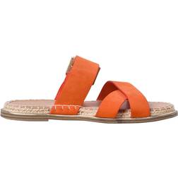 Tamaris Leather Mule W - Sunset