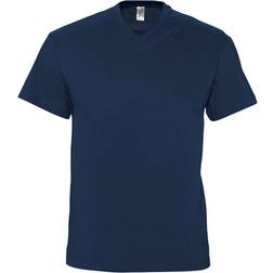 Sols Mens Victory V Neck Short Sleeve T-shirt - Navy