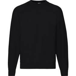 Fruit of the Loom Classic Raglan Sweatshirt - Black