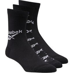 Reebok Classics Fold-Over Crew Socks 3-pack Unisex - Black