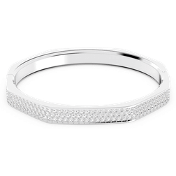 Swarovski Dextera Octagon Bangle - Silver/Transparent