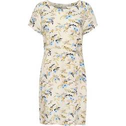 Part Two Indreas Floral Print Linen Blend Shift Dress - Leaf Bouquet