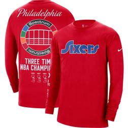 Nike Philadelphia 76ers City Edition Courtside Heavyweight Moments Long Sleeve T-Shirt 2021-22 Sr