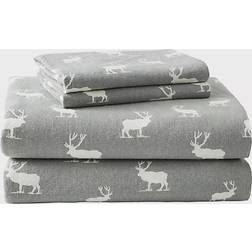 Eddie Bauer Elk Grove Bed Sheet Grey (259.08x228.6cm)