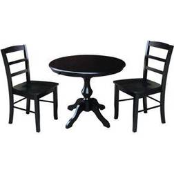 International Concepts Madrid Dining Set 91.4x91.4cm 3pcs