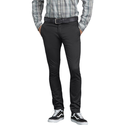 Dickies Skinny Fit Straight Leg Work Pants - Black