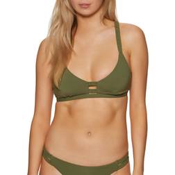 Seafolly Collective Gathered Strap Bralette Bikini Top Avocado