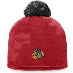 Fanatics Chicago Blackhawks Authentic Pro Locker Room Beanie with Pom W