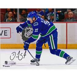 Fanatics Vancouver Canucks Daniel Sedin Autographed Blue Jersey Shooting Photograph