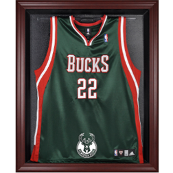 Fanatics Milwaukee Bucks Framed Mahogany Team Logo Jersey Display Case