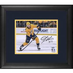 Fanatics Dante Fabbro Nashville Predators Framed Autographed Gold Jersey Shooting Photograph