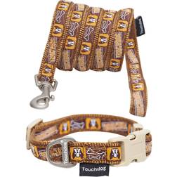 Touchdog 'Caliber' Designer Embroidered Fashion Pet Dog Leash Collar