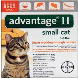 Bayer Advantage II Liquid Cat Flea Drops Imidacloprid/Pyriproxyfen 0.056