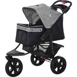 Pawhut Folding 3 Wheel Pet Stroller Travel