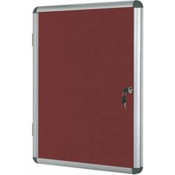 Bi-Office Enclore Lockable Board Burgun