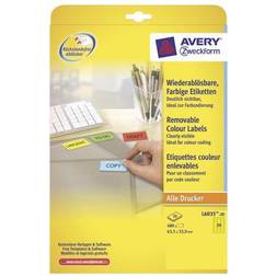 Avery L6035 labels 480 label(s) 33.9 x 63.5 mm