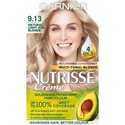 Garnier Nutrisse 9.13 Light Ash Blonde Permanent Hair Dye