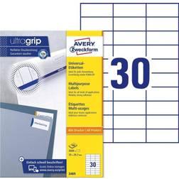 Avery Etiket Ultragrip 70x29,7mm