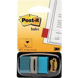 3M Post-it Index Flags 50 per Pack 25mm Bright Blue Ref 680-23 Pack 12