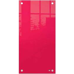 Nobo Glass Whiteboard Panel 300 x 600mm, red