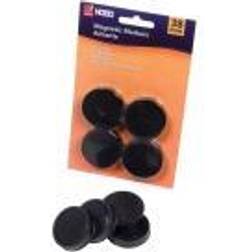 Nobo Whiteboard Magnets 38mm Black Pack of 4