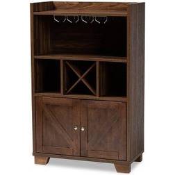 Baxton Studio Carrie Liquor Cabinet 79x124.6cm