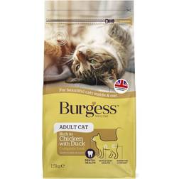 Burgess Supacat Adult Cat Food British Chicken and Duck 1.5kg (pack