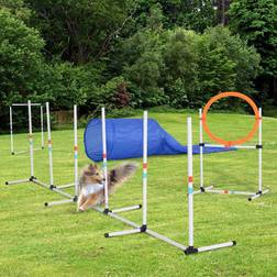 Pawhut 5-Piece Suit Agility Set for Dog Training Exercise Obedience Rehabilitation