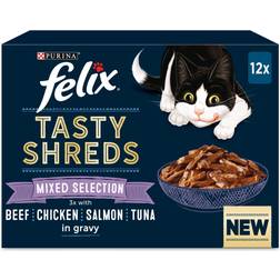 Felix Purina Mixed Tasty Shreds 12X80g
