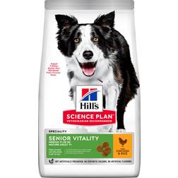 Hill's Plan Adult 7+ Senior Vitality Medium Dry Dog Food with Chicken