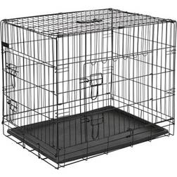 @Pet Crate Metal 92.5x57.5x64 Black 15003 Black