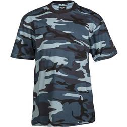 Mil-Tec Kamouflage T-shirt för Barn (Blå, XS)