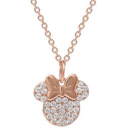 Disney Minnie Mouse Necklace - Rose Gold/Transparent