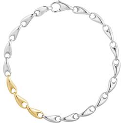 Georg Jensen Reflect Slim Link Bracelet - Silver/Gold