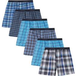 Hanes Men's Moisture Wicking Boxers 6-pack