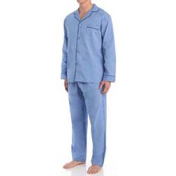 Hanes Men Big Broadcloth Pajama Set 39645-XX-Large (Blue)