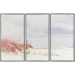 Dkd Home Decor Canvas Beach Mediterranean (120 x 2,8 x 80 cm) (3 pcs) (2 Units) Wall Decor