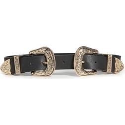 Bri Bri Double Buckle Leather Belt