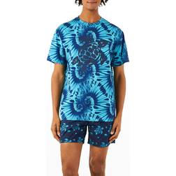 Vilebrequin Men's Tie-Dye Turtles T-Shirt AZURE